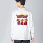GOODS SHOP【そぞろな小窓】 SUZURI店の[バックプリント]【本番まであと何日？】 Big Long Sleeve T-Shirt