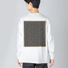 HI10×2KI design-ヒトトキデザイン-のmoose alaska pattern Big Long Sleeve T-Shirt