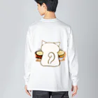 絵娯クリエイトのひのもとにゃんこ®️ 太鼓 / 雪ちゃん Big Long Sleeve T-Shirt