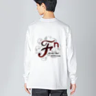 SaionjiNami_OfficialMerchandiseのℱⁿ（世界樹と黒フォント） 西園寺ナミ公式グッズ Big Long Sleeve T-Shirt