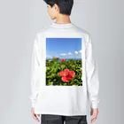 Ripples沖縄レジンアートの沖縄の海とハイビスカス Big Long Sleeve T-Shirt