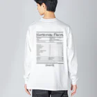 ValentíAの【nutrition facts series】 ビッグシルエットロングスリーブTシャツ