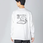 YUTANEKO公式ショップのなんと、起きられた Big Long Sleeve T-Shirt