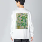 なすこのクレヨンエレベーター、緑と黄色 Big Long Sleeve T-Shirt