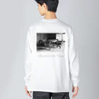 Kazumichi Otsubo's Souvenir departmentのa Room for the "Time" ~ BW Big Long Sleeve T-Shirt