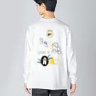 NORI OKAWAの崇められし犬の壁画 Big Long Sleeve T-Shirt