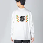 ㌍のるつぼのNight Rabbit Big Long Sleeve T-Shirt