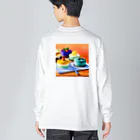 Egao  Creationsの至福のスウィーツ Big Long Sleeve T-Shirt