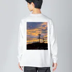 life photo goods shopの夕焼け ビッグシルエットロングスリーブTシャツ