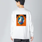 吉田美穂子/イラストレーターのHappy Halloweenロングスリーブ Big Long Sleeve T-Shirt