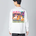 Cute dogsのI love my dogs ビッグシルエットロングスリーブTシャツ