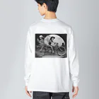 Skull sectionのドクロとバイク Big Long Sleeve T-Shirt