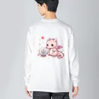 garireoの干支のかわいい龍 ビッグシルエットロングスリーブTシャツ