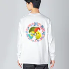 aco(아코)の仲良しインコちゃん◎音符 Big Long Sleeve T-Shirt