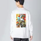 UkoSaxyアゲアゲグッズのUkoSaxyアゲアゲグッズ復刻版 Big Long Sleeve T-Shirt