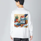 kenshopの今流行りの増税をエモ可愛くさせていただきました★ Big Long Sleeve T-Shirt