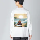 HAMMER　PROJECTのSunset Soul Surfer (サンセット ソウルサーファー) ビッグシルエットロングスリーブTシャツ