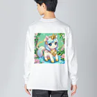 karekore_のかわいいユニコーンのみこ Big Long Sleeve T-Shirt