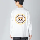 ぱんだまんの舌ペロ猫 ビッグシルエットロングスリーブTシャツ