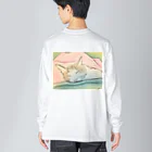 ハンドメイドSaoriのねこ♡寝子 Big Long Sleeve T-Shirt