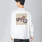 TILUのMotorcycle Big Long Sleeve T-Shirt