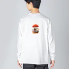 AQUAMETAVERSEのアライグマのお食事　Hime  2530 Big Long Sleeve T-Shirt