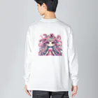 WakuWakustoreのメデューサ少女 Big Long Sleeve T-Shirt