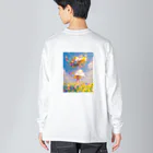 AQUAMETAVERSEの花のささやき　ラフルール　1859 ビッグシルエットロングスリーブTシャツ