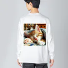 kangekiのお昼寝にゃんこNo.5 Big Long Sleeve T-Shirt