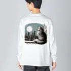 ネコネコの窓際のねこ Big Long Sleeve T-Shirt