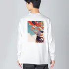 AQUAMETAVERSEの鯉のぼりを操る男の子　ラフルール　1859 Big Long Sleeve T-Shirt