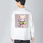 Raindanceのゆるキャット　No.1 ビッグシルエットロングスリーブTシャツ