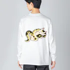 Nyoppuの蛇のぷにちゃん、手に絡まるTシャツ（バックプリント） Big Long Sleeve T-Shirt