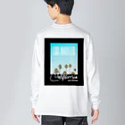 HappyFaceMarketの青空ハリウッドブルーバードUSA Big Long Sleeve T-Shirt