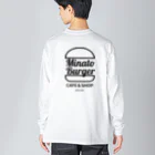 kumiconaShopのMinatoBurgerグッズ（ブラック） ビッグシルエットロングスリーブTシャツ