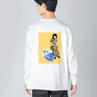 BOREDAMNのyumcha girl ビッグシルエットロングスリーブTシャツ