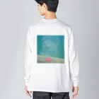 ツチブタすい臓商店のPOOLであそびたい（ワンポイント・背面プリント） Big Long Sleeve T-Shirt