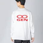 MUGENGEN (ムゲンゲン)のMUGENGEN logo long T-shirt ビッグシルエットロングスリーブTシャツ