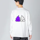 KブラザーズのLove or Poop うんちちゃん ビッグシルエットロングスリーブTシャツ