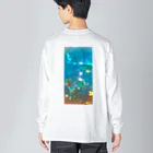 easygoing_dogのキラキラ（ネオンブルー） Big Long Sleeve T-Shirt