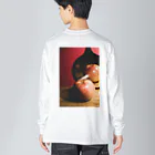 NORIのUnder one roof 「りんごのおけしょう」　 Big Long Sleeve T-Shirt