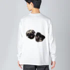 グッちゃんshopのパグのダンボ＆グッチ Big Long Sleeve T-Shirt