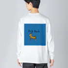 エノいラクガキのDog back ビッグシルエットロングスリーブTシャツ