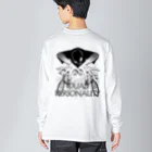 nidan-illustrationの"DUAL PERSONALITY"(B&W) #2 Big Long Sleeve T-Shirt