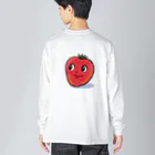 SN-storeのイチゴちゃん ビッグシルエットロングスリーブTシャツ
