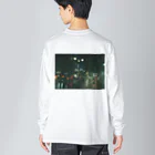 豆屋の雨の日の渋谷 Big Long Sleeve T-Shirt