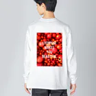 結局自然が一番イケてるののトマトパワー ビッグシルエットロングスリーブTシャツ