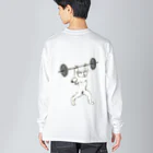 めぇめぇ羊のバーベル上げ Big Long Sleeve T-Shirt