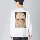 ノーライフノーマスクの顔面絵 Big Long Sleeve T-Shirt