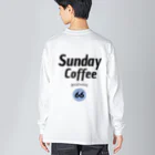 SUNDAY BROのSunday coffee ビッグシルエットロングスリーブTシャツ